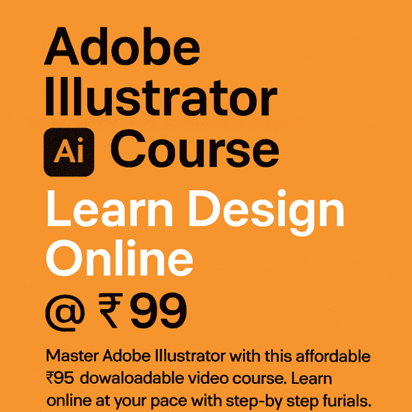 Adobe Illustrator Course – Learn Design Online @ ₹99
