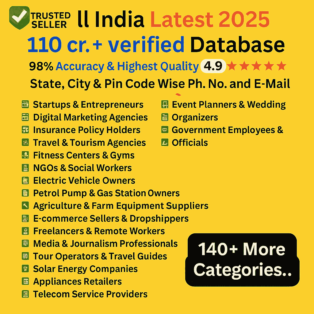 all india mobile number database